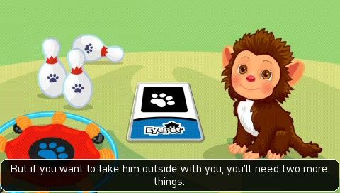EyePet | PSP | gameplay screenshot | region=North America | source-country= | zypher-v2 | moby-8c6fe7c218a9 | Data by MobyGames.com