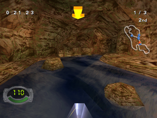 Jet Moto 3 | PlayStation | gameplay screenshot | region=North America | source-country= | zypher-v2 | moby-9e4973f05678 | Data by MobyGames.com