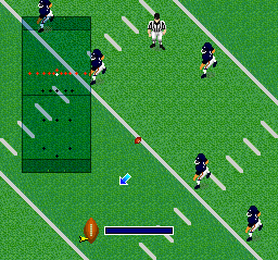 Super Play Action Football | SNES | gameplay screenshot | region=North America | source-country= | zypher-v2 | moby-26a5a8101d6e | Data by MobyGames.com