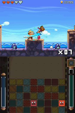 Henry Hatsworth in the Puzzling Adventure | Nintendo DS | gameplay screenshot | Data by MobyGames.com