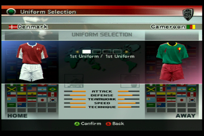 
World Soccer: Winning Eleven 8 International | Xbox | gameplay screenshot | Data by MobyGames.com