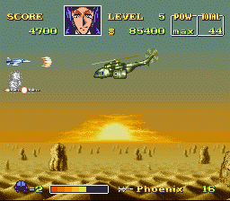 
U.N. Squadron | SNES | gameplay screenshot | Data by MobyGames.com