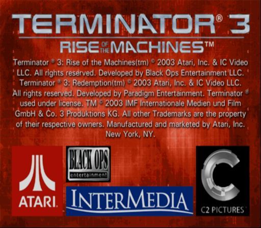 
Terminator 3: Rise of the Machines | PlayStation 2 | gameplay screenshot | Region: North America | source-country= | Data by MobyGames.com