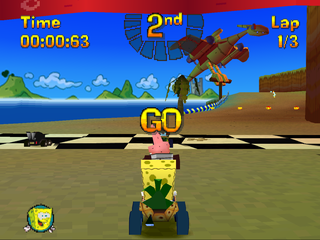 
Nicktoons Racing | PlayStation | gameplay screenshot | Data by MobyGames.com
