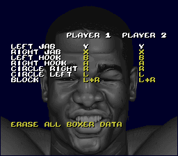 
Riddick Bowe Boxing | SNES | gameplay screenshot | Data by MobyGames.com
