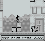 Mickey's Dangerous Chase | Game Boy | gameplay screenshot | region=North America | source-country= | zypher-v2 | moby-de1b21d66212 | Data by MobyGames.com
