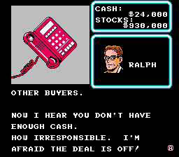 
Wall Street Kid | NES | gameplay screenshot | Data by MobyGames.com