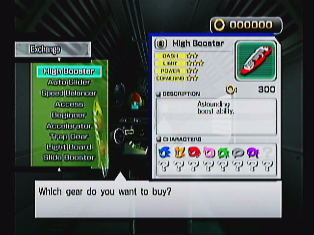 Sonic Riders | GameCube | gameplay screenshot | region=North America | source-country= | zypher-v2 | moby-53089cc26dd6 | Data by MobyGames.com