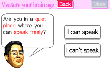 Brain Age: Train Your Brain in Minutes a Day! | Nintendo DS | gameplay screenshot | Region: North America | source-country= | Data by MobyGames.com