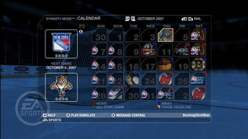 NHL 08 | Xbox 360 | gameplay screenshot | region=North America | source-country= | zypher-v2 | moby-85793f2bb8ce | Data by MobyGames.com