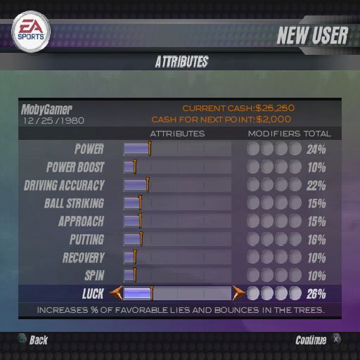 
Tiger Woods PGA Tour 2004 | PlayStation 2 | gameplay screenshot | Data by MobyGames.com