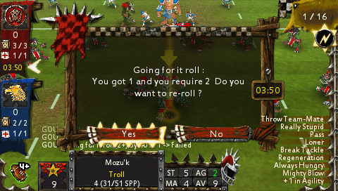 Blood Bowl | PSP | gameplay screenshot | region=North America | source-country= | zypher-v2 | moby-fb199de3d89c | Data by MobyGames.com