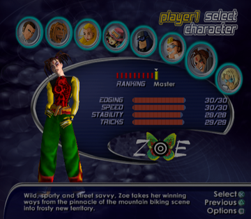 SSX | PlayStation 2 | gameplay screenshot | region=North America | source-country= | zypher-v2 | moby-b4840be1e02a | Data by MobyGames.com