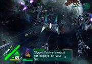 Star Fox Assault | GameCube | gameplay screenshot | region=North America | source-country= | zypher-v2 | moby-9986fea962c3 | Data by MobyGames.com
