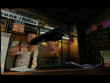 
Resident Evil 2 (Greatest Hits) | PlayStation | gameplay screenshot | Region: North America | source-country= | Data by MobyGames.com