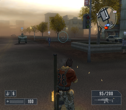 
Mercenaries: Playground of Destruction | PlayStation 2 | gameplay screenshot | Data by MobyGames.com