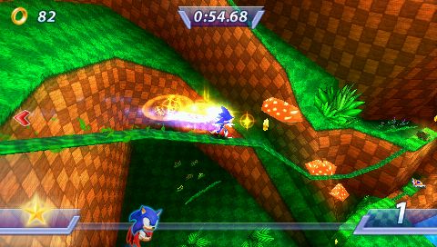 
Sonic Rivals | PSP | gameplay screenshot | Region: North America | source-country= | Data by MobyGames.com