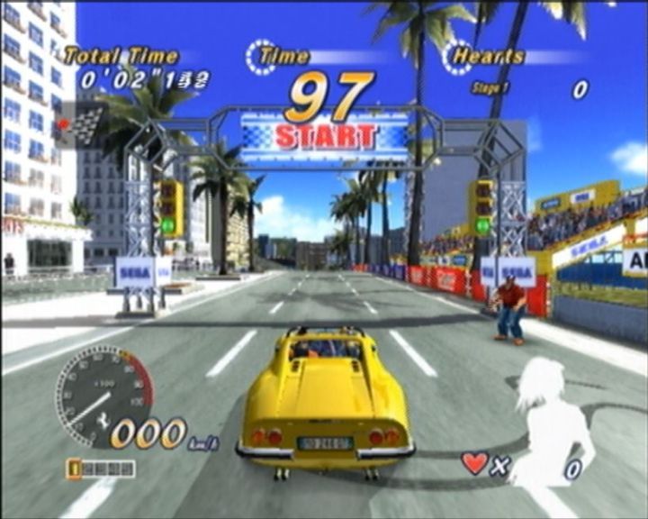 OutRun 2006: Coast 2 Coast | PlayStation 2 | gameplay screenshot | Region: North America | source-country= | Data by MobyGames.com
