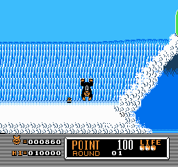 
Town & Country Surf Designs: Wood & Water Rage | NES | gameplay screenshot | Data by MobyGames.com