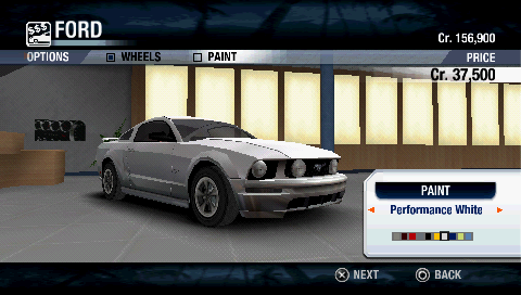 Test Drive Unlimited | PSP | gameplay screenshot | Data by MobyGames.com