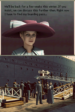 
Hidden Mysteries: Titanic - Secrets of the Fateful Voyage | Nintendo DS | gameplay screenshot | Data by MobyGames.com