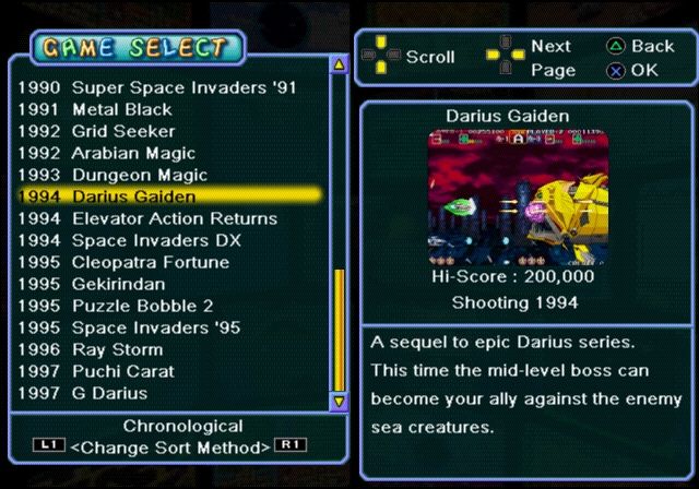 
Taito Legends 2 | PlayStation 2 | gameplay screenshot | Data by MobyGames.com