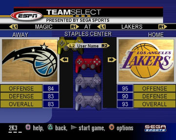 
NBA 2K3 | PlayStation 2 | gameplay screenshot | Region: North America | source-country= | Data by MobyGames.com