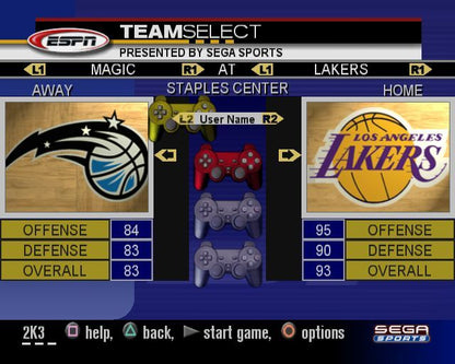 
NBA 2K3 | PlayStation 2 | gameplay screenshot | Region: North America | source-country= | Data by MobyGames.com