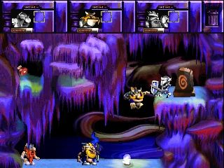 
Norse by Norse West: The Return of the Lost Vikings | PlayStation | gameplay screenshot | Data by MobyGames.com