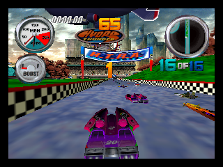 
Hydro Thunder | Nintendo 64 | gameplay screenshot | Data by MobyGames.com