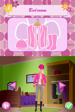 
Barbie Horse Adventures: Riding Camp | Nintendo DS | gameplay screenshot | Data by MobyGames.com