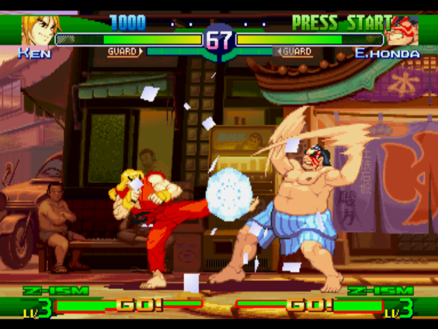 
Street Fighter Alpha 3 | PlayStation | gameplay screenshot | Data by MobyGames.com