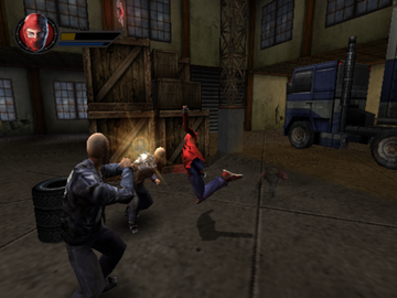 Spider-Man | PlayStation 2 | gameplay screenshot | region=North America | source-country= | zypher-v2 | moby-9c453f983405 | Data by MobyGames.com