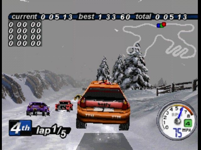 Rally Cross 2 | PlayStation | gameplay screenshot | Data by MobyGames.com