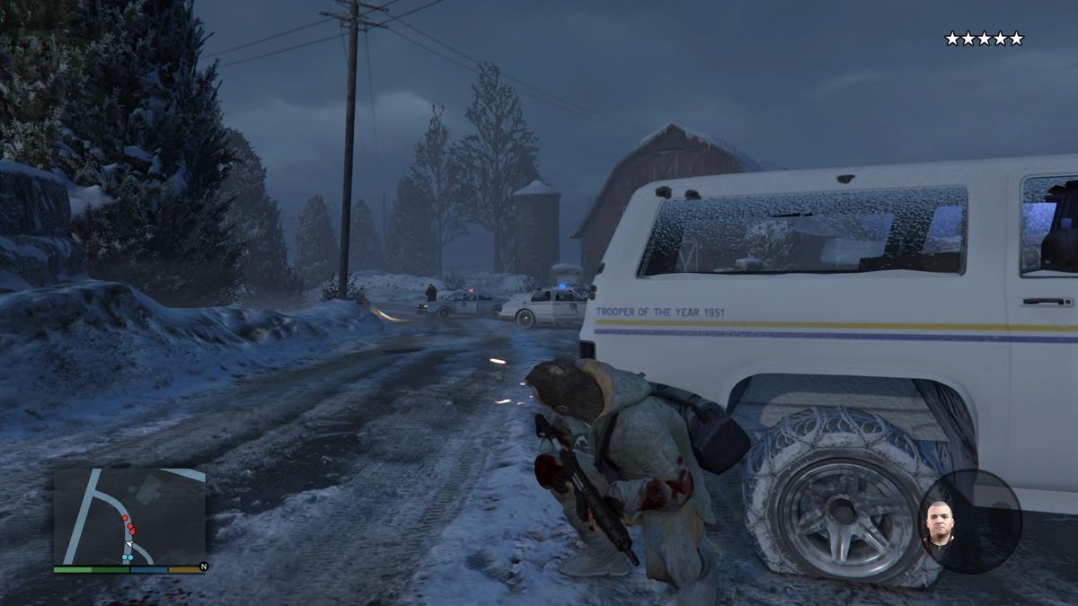 
Grand Theft Auto V | PlayStation 4 | gameplay screenshot | Data by MobyGames.com