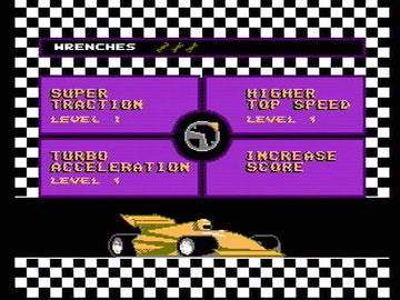 
Super Sprint | NES | gameplay screenshot | Data by MobyGames.com