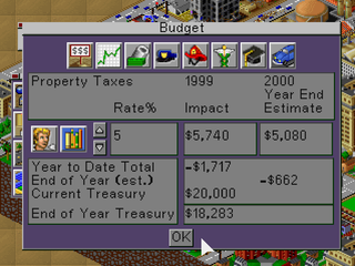 
SimCity 2000 | PlayStation | gameplay screenshot | Data by MobyGames.com