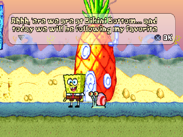 SpongeBob SquarePants: SuperSponge | PlayStation | gameplay screenshot | region=North America | source-country= | zypher-v2 | moby-8d1be639672b | Data by MobyGames.com