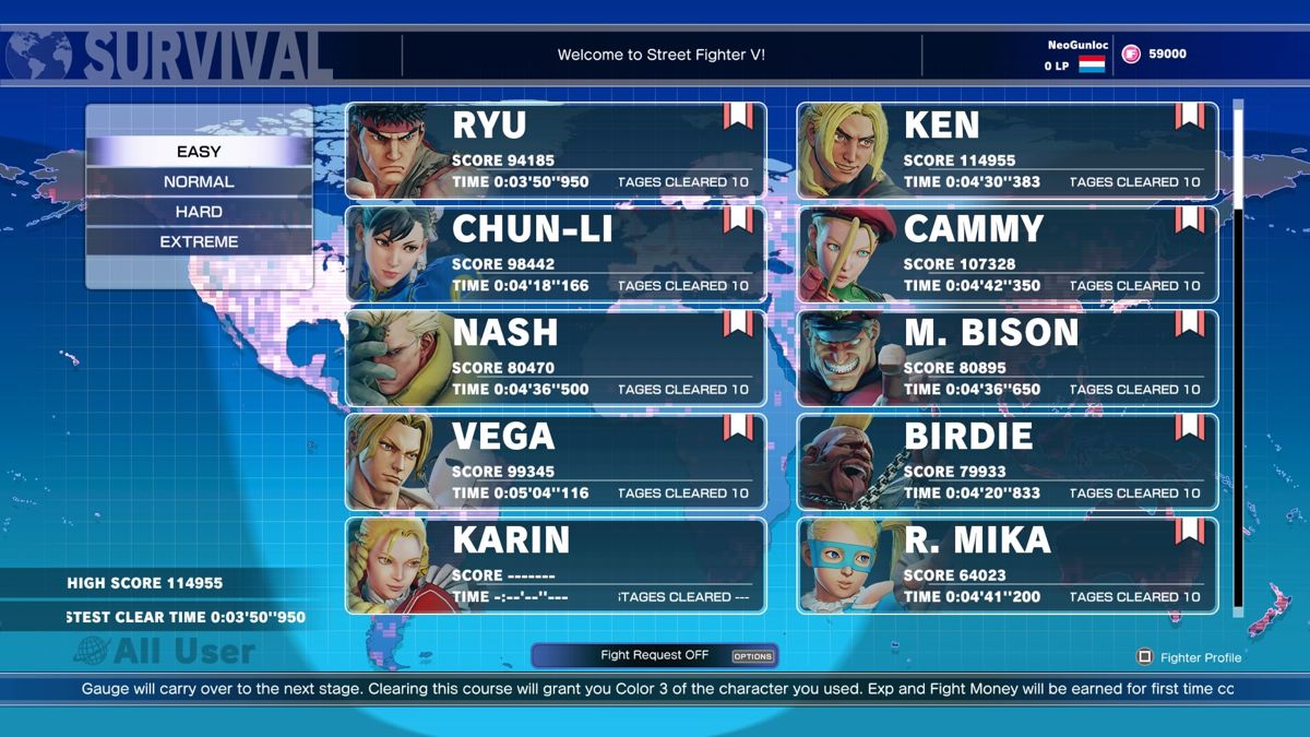 
Street Fighter V | PlayStation 4 | gameplay screenshot | Data by MobyGames.com