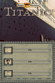 
Hidden Mysteries: Titanic - Secrets of the Fateful Voyage | Nintendo DS | gameplay screenshot | Data by MobyGames.com