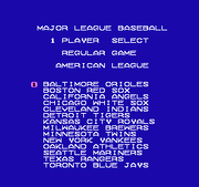 
Major League Baseball | NES | gameplay screenshot | Data by MobyGames.com