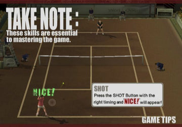 Smash Court Tennis: Pro Tournament | PlayStation 2 | gameplay screenshot | region=North America | source-country= | zypher-v2 | moby-69c1fe56fb47 | Data by MobyGames.com