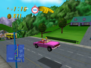 
The Simpsons: Road Rage | GameCube | gameplay screenshot | Data by MobyGames.com