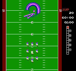 
10-Yard Fight | NES | gameplay screenshot | Data by MobyGames.com