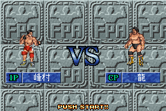 Fire Pro Wrestling | Game Boy Advance | gameplay screenshot | Data by MobyGames.com