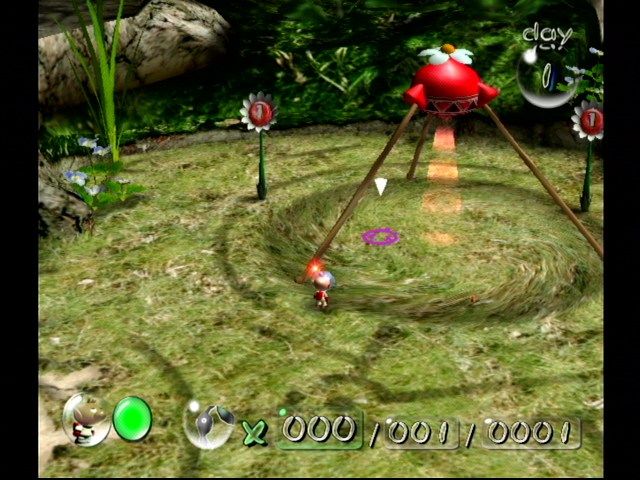 
Pikmin | GameCube | gameplay screenshot | Data by MobyGames.com