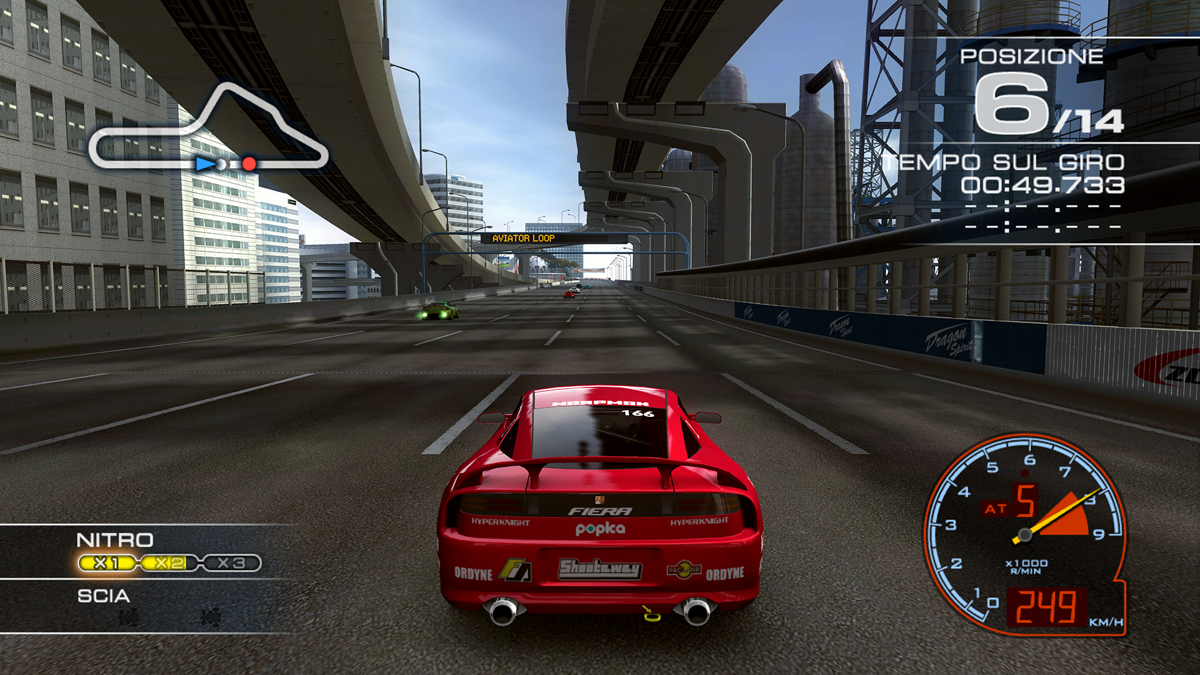 Ridge Racer 7 | PlayStation 3 | gameplay screenshot | region=North America | source-country= | zypher-v2 | moby-4182d95d6793 | Data by MobyGames.com