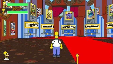 The Simpsons Game | PSP | gameplay screenshot | region=North America | source-country= | zypher-v2 | moby-b3c232a239d0 | Data by MobyGames.com