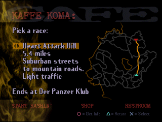 Road Rash 3-D | PlayStation | gameplay screenshot | region=North America | source-country= | zypher-v2 | moby-f45939349671 | Data by MobyGames.com