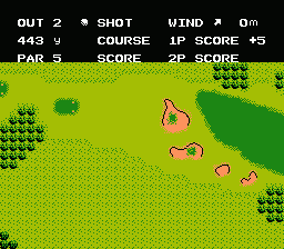 
Bandai Golf: Challenge Pebble Beach | NES | gameplay screenshot | Data by MobyGames.com
